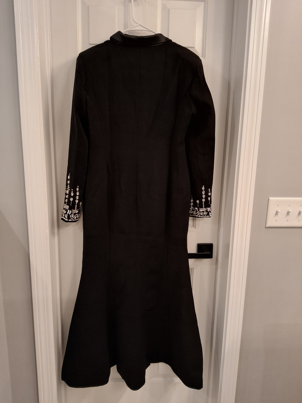 Black Embellished Long Wedding/Formal Dress - Picture 3 of 4
